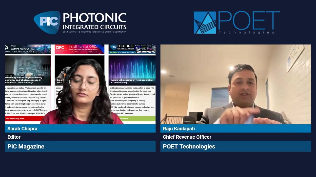 POET’s New 1.6T Hybrid Transmitter PIC