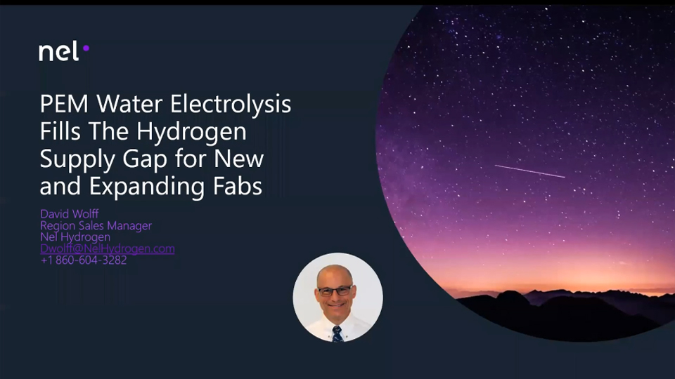 PEM Water Electrolysis Fills The Hydrogen Supply Gap for New and Expanding Fabs