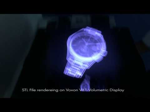 STL Rendering on Voxon VX1 3D Volumetric Display